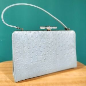 Mar-Shel vintage robin's egg blue handbag